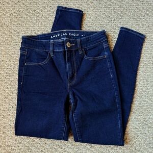 American Eagle Dark Blue Skinny Jeans size 4